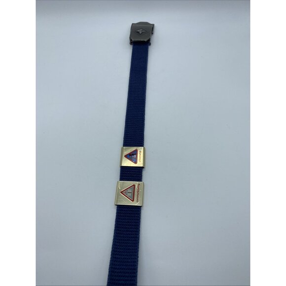 Boy Scouts Belt and Buckle with 2 Community Slides Boys Blue Adjustable 38" - Picture 6 of 14